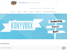 Tablet Screenshot of konyvbox.hu